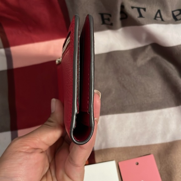 NWT Kate Spade Red Pebbled Leather Wallet - Picture 5 of 7